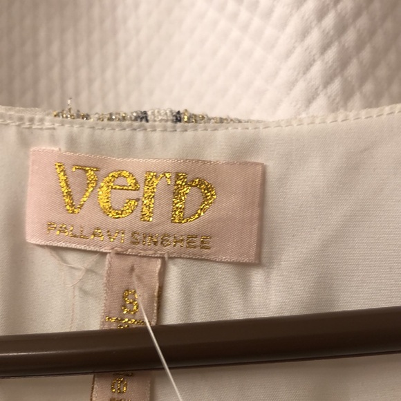 Anthropologie X Verb by Pallavi Singhee Sequin Embroidered Metallic Dress S NWT - Picture 9 of 14